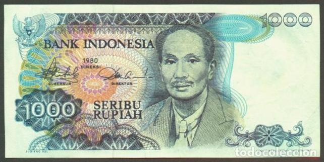 Billetes extranjeros: INDONESIA. 1000 rupiah 1980. Pick 119.