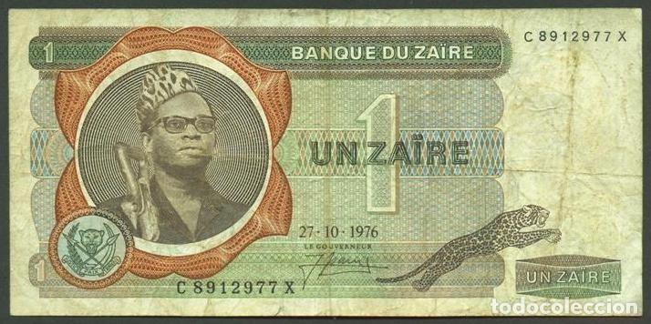 Billetes extranjeros: ZAIRE. 1 zaire 27.10.1976. Pick 18a.