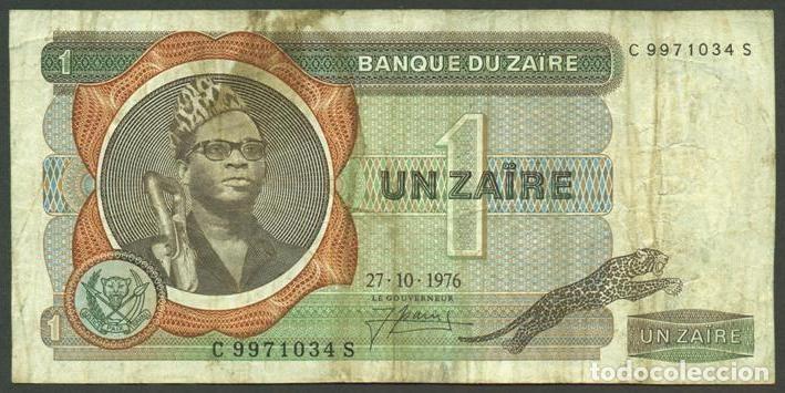 Billetes extranjeros: ZAIRE. 1 zaire 27.10.1976. Pick 18a.