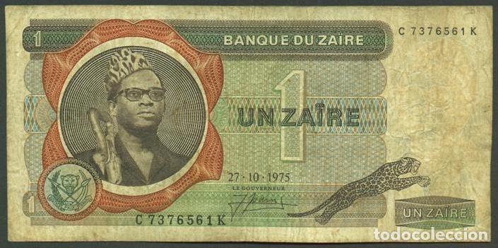 Billetes extranjeros: ZAIRE. 1 zaire 27.10.1975. Pick 18a.