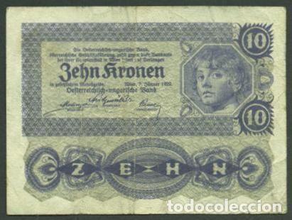Billetes extranjeros: AUSTRIA. 10 kronen 1922. Pick 75.