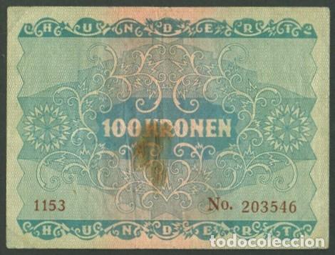 Billetes extranjeros: AUSTRIA. 100 kronen 1922. Pick 77. - Foto 2
