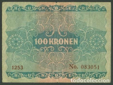 Billetes extranjeros: AUSTRIA. 100 kronen 1922. Pick 77. - Foto 2