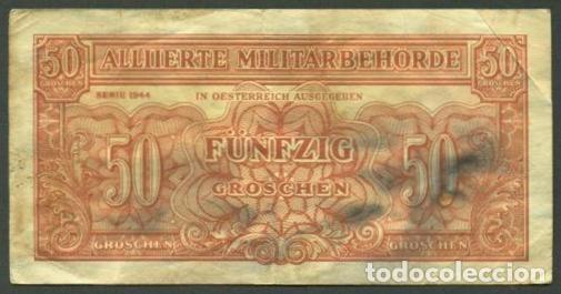 Billetes extranjeros: AUSTRIA. Ocupacion aliada II G.M. 50 groschen 1944. Pick 102