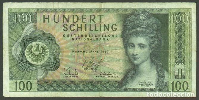 Billetes extranjeros: AUSTRIA. 100 schilling 1969 (1970). Pick 145.