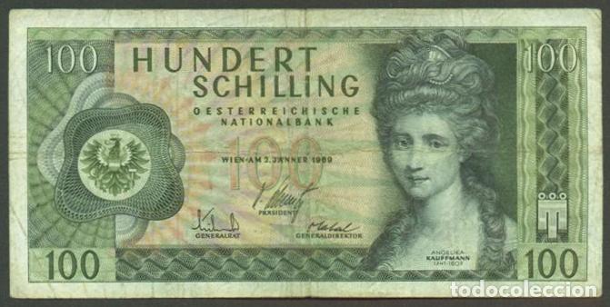 Billetes extranjeros: AUSTRIA. 100 schilling 1969 (1970). Pick 145.
