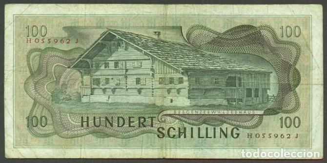 Billetes extranjeros: AUSTRIA. 100 schilling 1969 (1970). Pick 145. - Foto 2