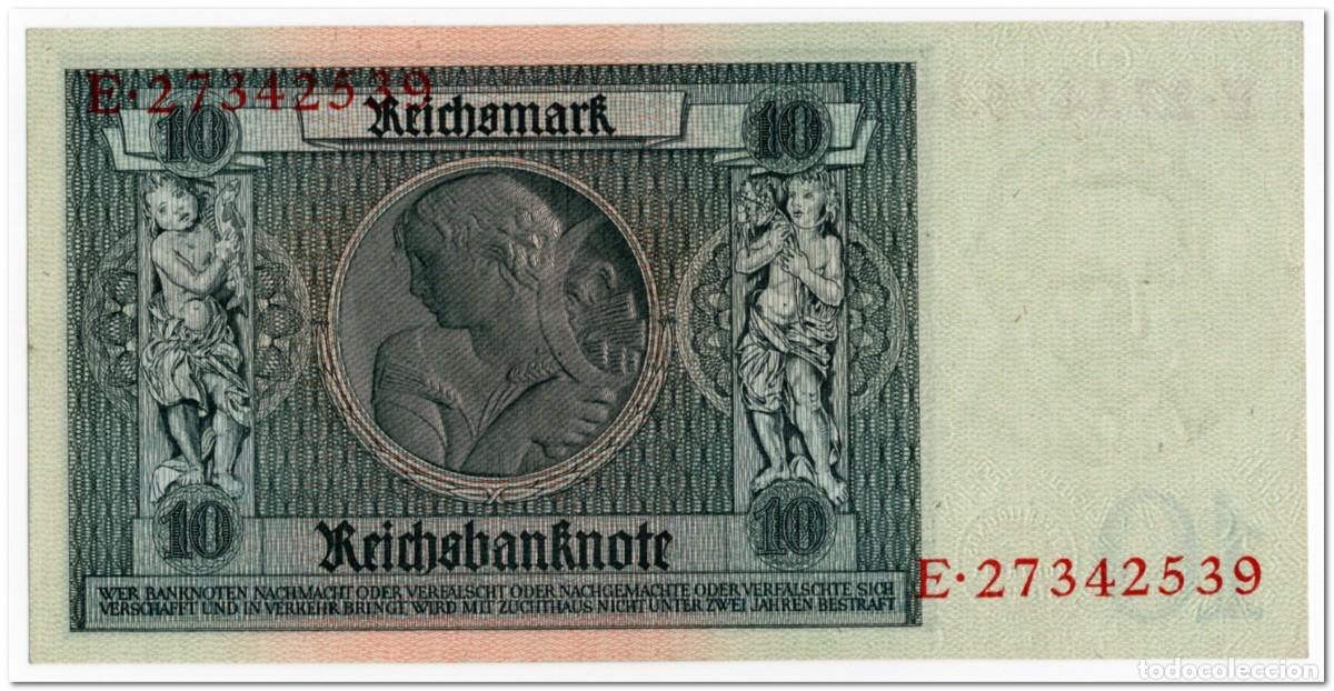 Billetes extranjeros: GERMANY,10 MARK,1929,P.180,XF+ - Foto 2