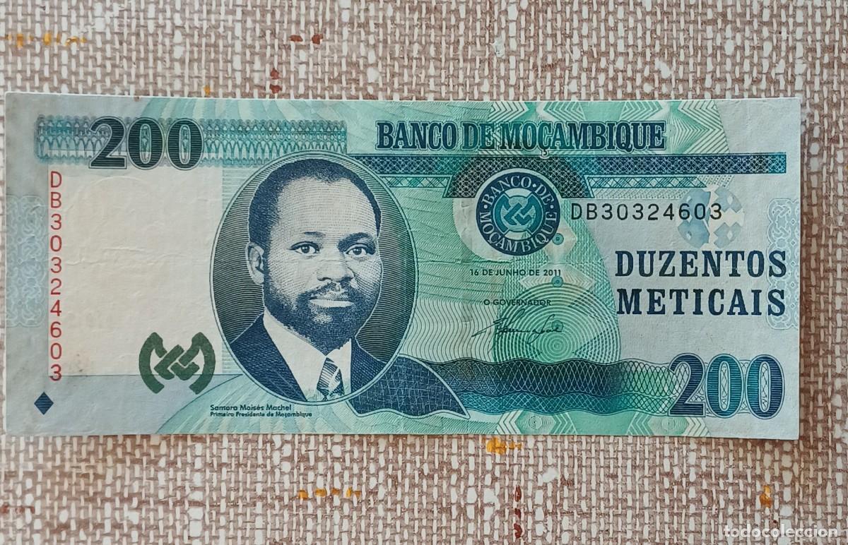 Billetes extranjeros: Billete Mozambique 200 2011