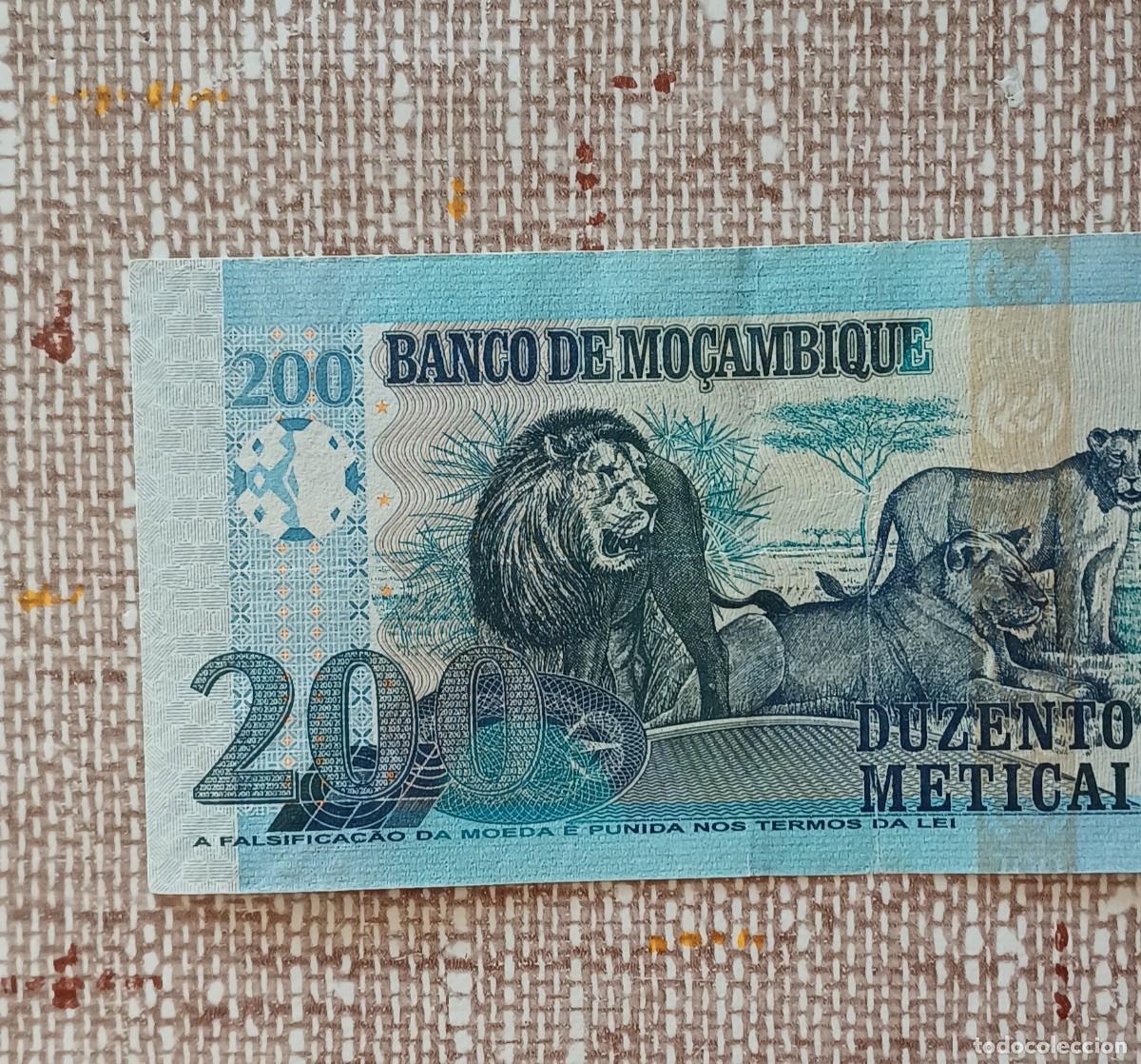 Billetes extranjeros: Billete Mozambique 200 2011 - Foto 5