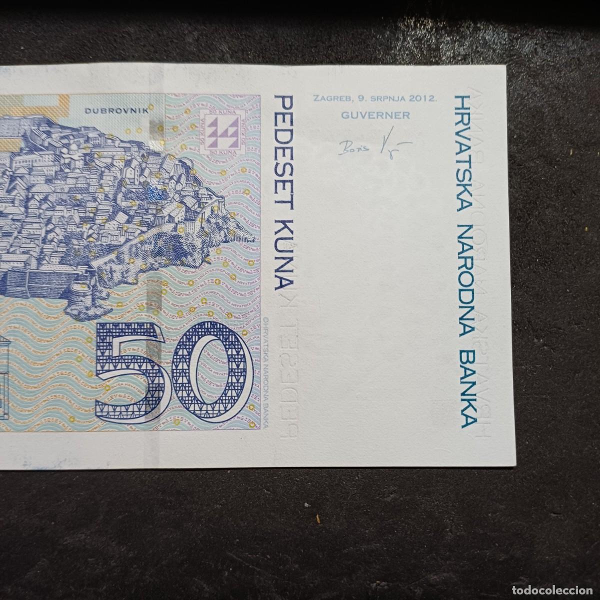 Billetes extranjeros: Croacia billete 50 kunas 2012 - Foto 6