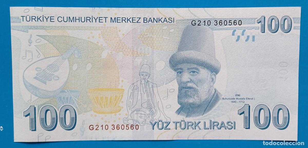 Billetes extranjeros: Turqu&iacute;a billete 100 liras - Foto 2