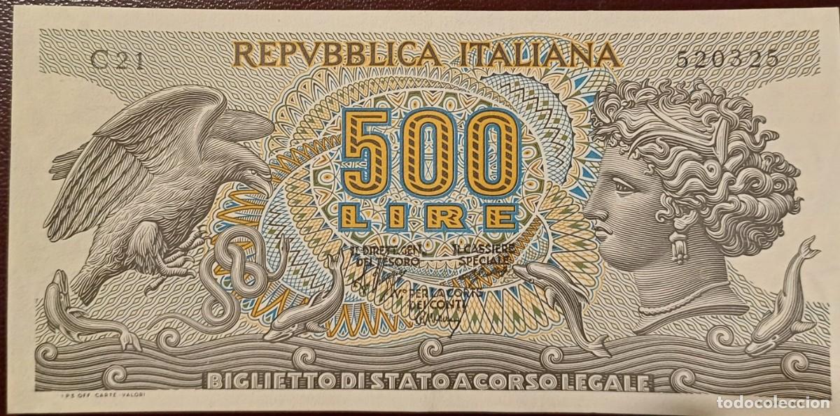 Billetes extranjeros: Italia billete 500 liras