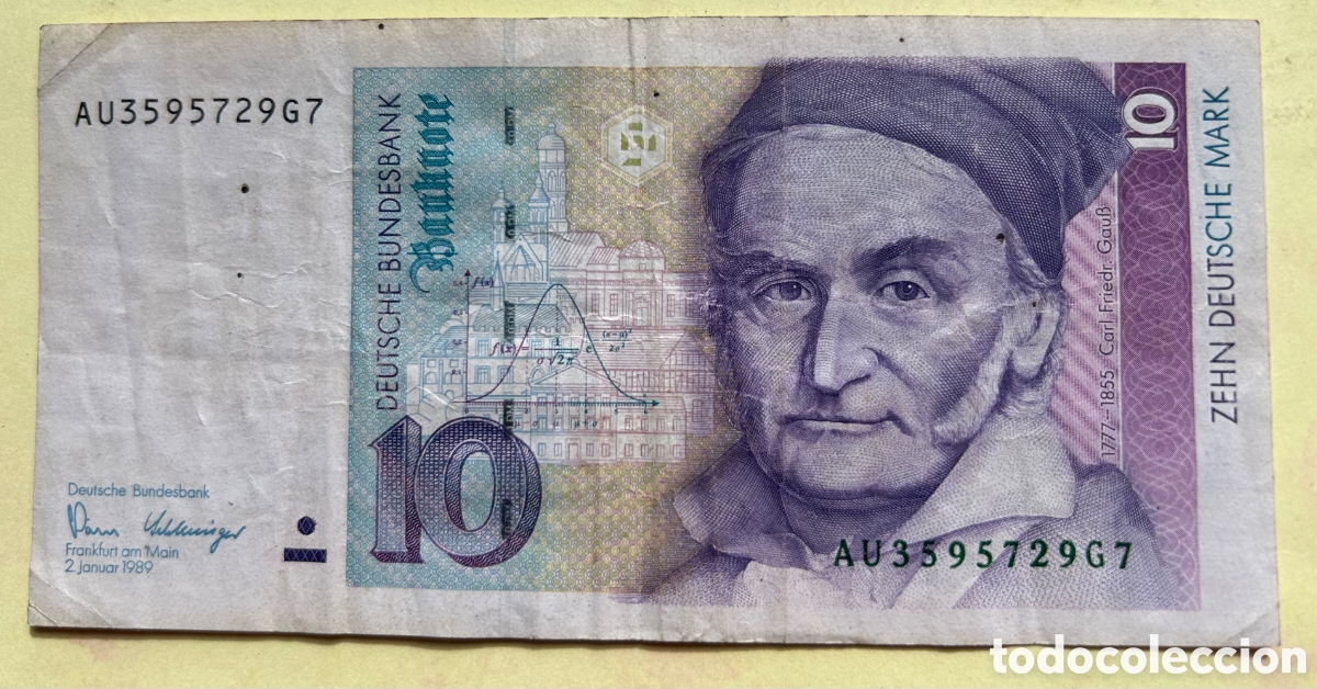 Billetes extranjeros: Alemania - 10 marcos 1989 - Rc