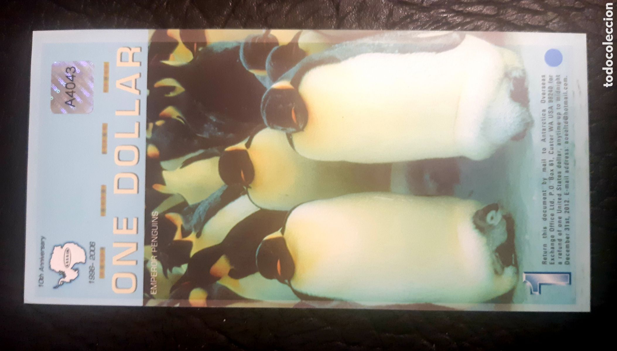Billetes extranjeros: Billete Antarctica 1 Dolar sc - Foto 2