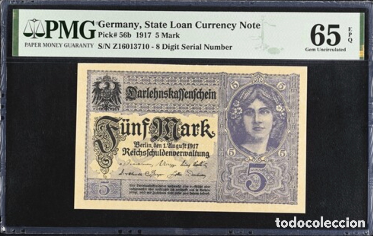 Billetes extranjeros: Billete 20 Mark Alemania 1917 PMG 65 Pick 56b