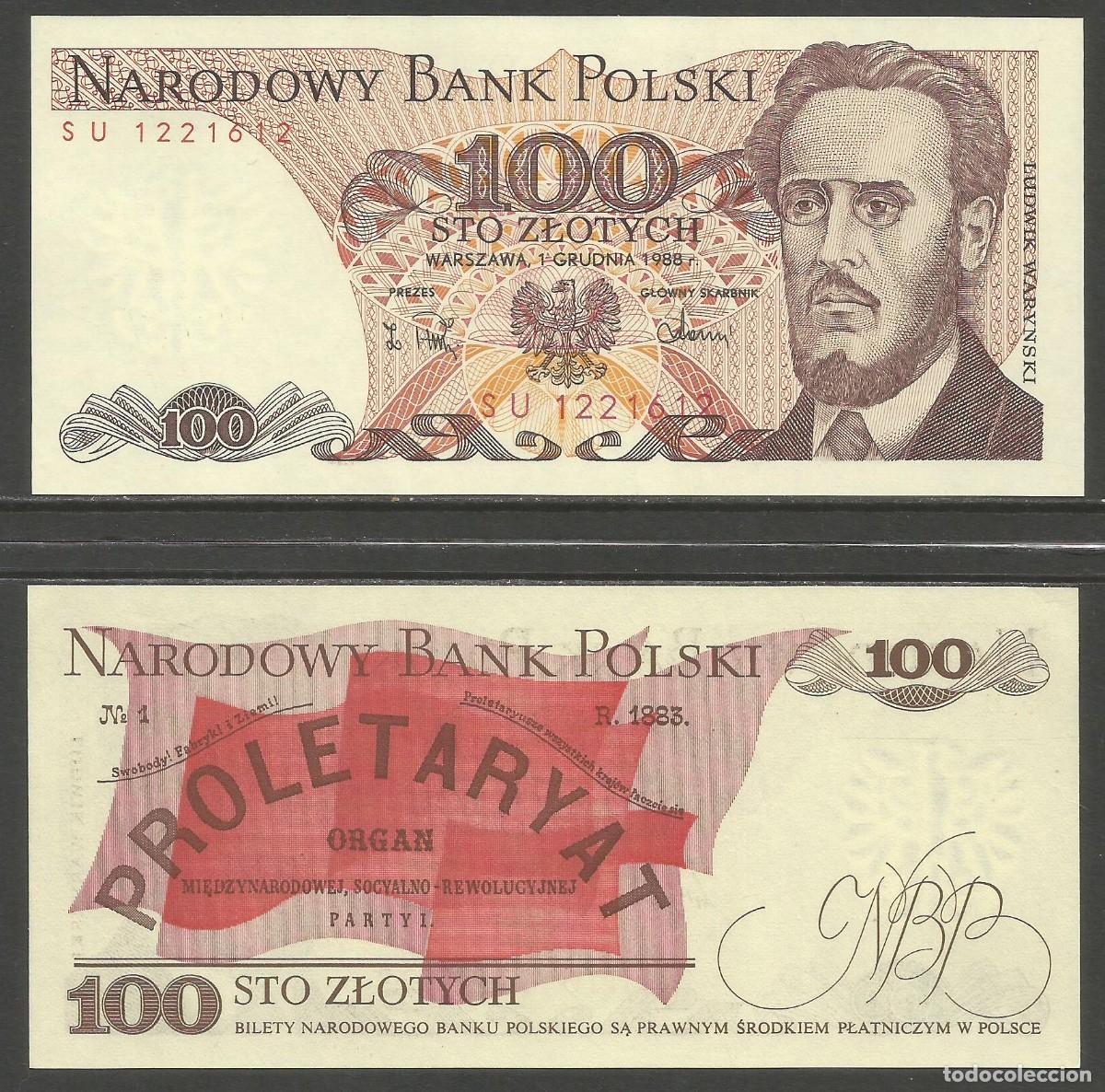 Billetes extranjeros: POLONIA - 100 ZLOTYCH 1988 - S/C - VISITA MIS OTROS ART&Iacute;CULOS - COMBINA CON OTROS ART&Iacute;CULOS IGUALES