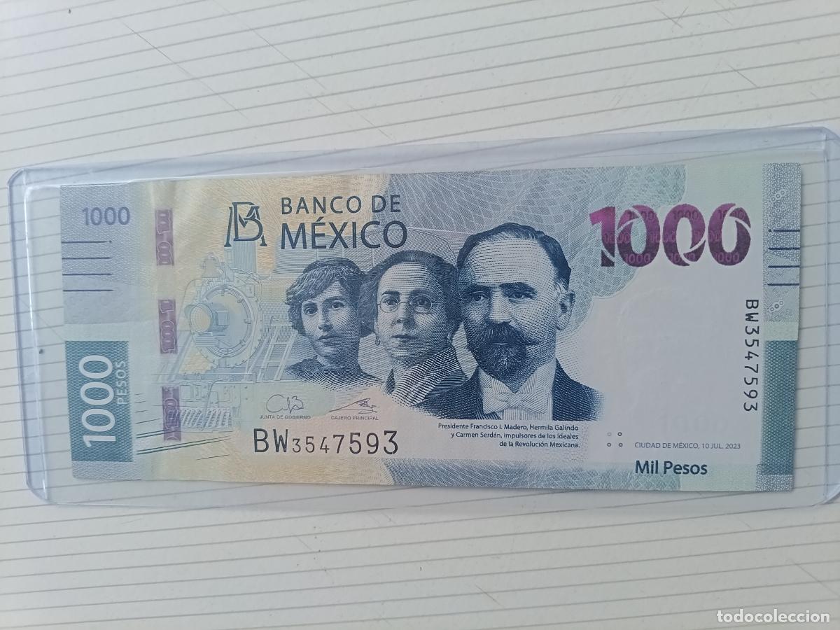 Billetes extranjeros: M&eacute;xico. 1000 pesos de 2023 SC