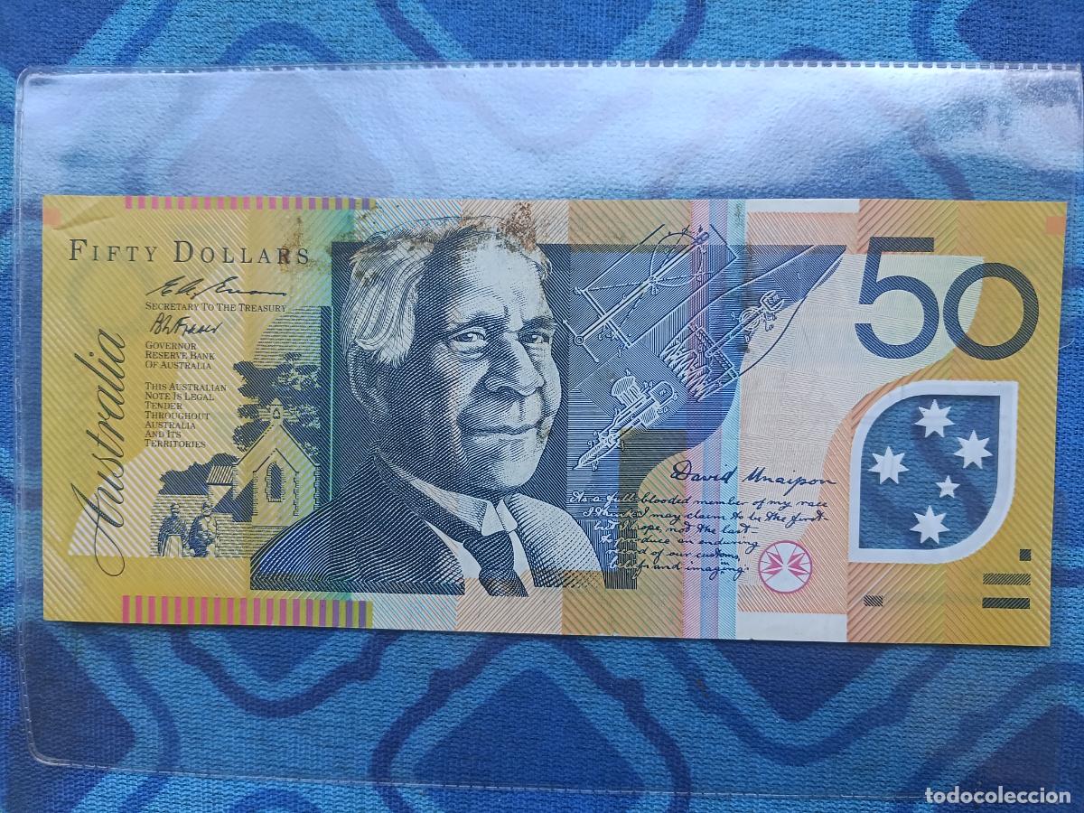 Billetes extranjeros: Australia 50 dollars MBC+ 1995 P# 54a Pol&iacute;mero