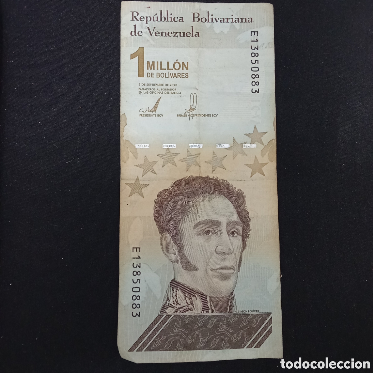 Billetes extranjeros: Venezuela 1 mill&oacute;n de bol&iacute;vares a&ntilde;o 2020