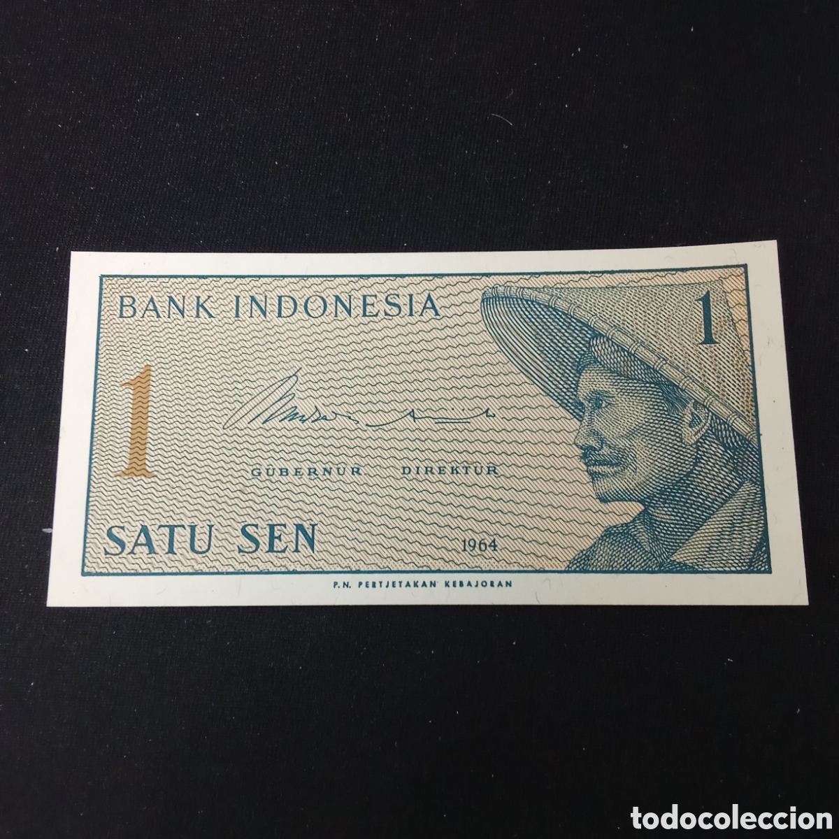Billetes extranjeros: Indonesia 1 sen a&ntilde;o 1964