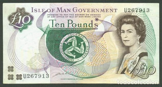 Billetes extranjeros: MAN (Isla de Man). 10 pounds S/F (2020). Pick 48Aa.