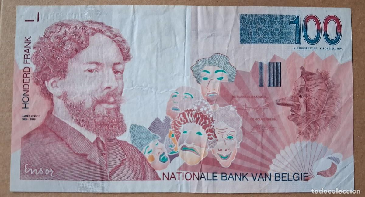 Billetes extranjeros: B&eacute;lgica 100 Francos 1995 Pick.147 (MBC-)