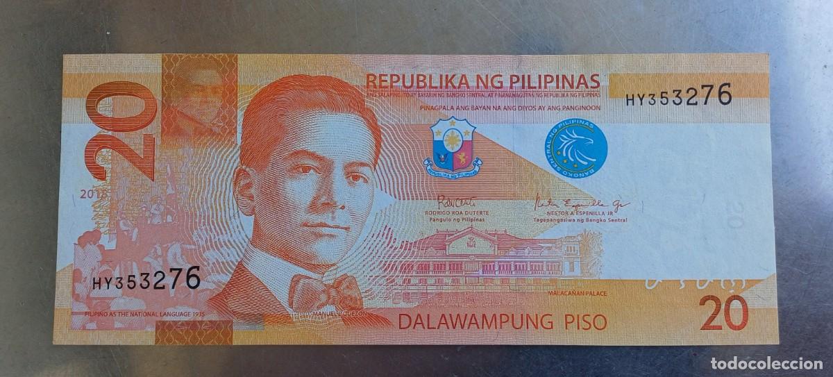 Billetes extranjeros: Filipinas billete 20 piso 2018