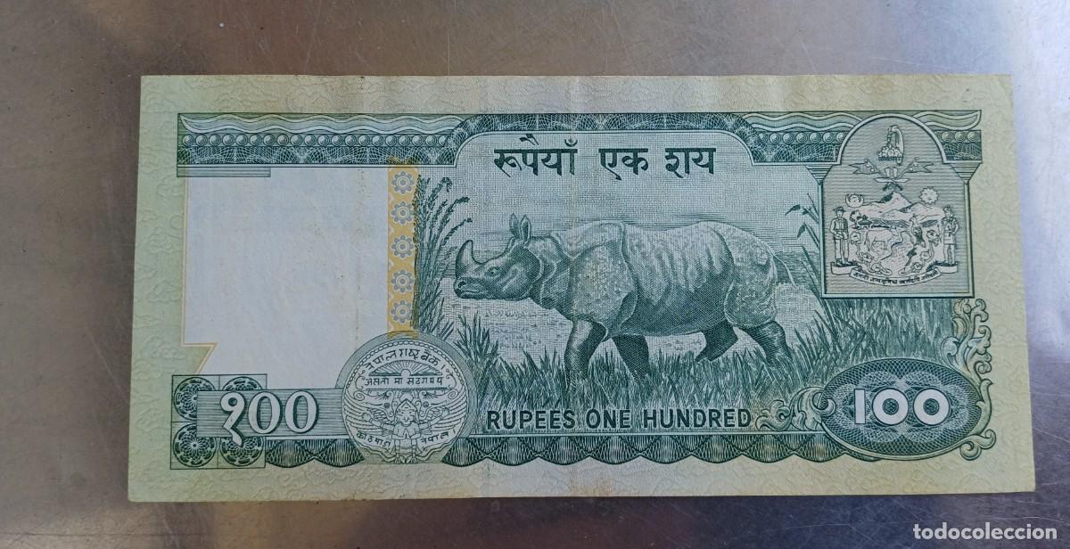 Billetes extranjeros: Nepal billete 100 rupias - Foto 2