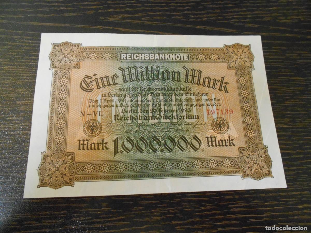 Billetes extranjeros: ALEMANIA-BILLETE ANTIGUO-1.000.000 MARCOS-1923-Pick 86-MBC