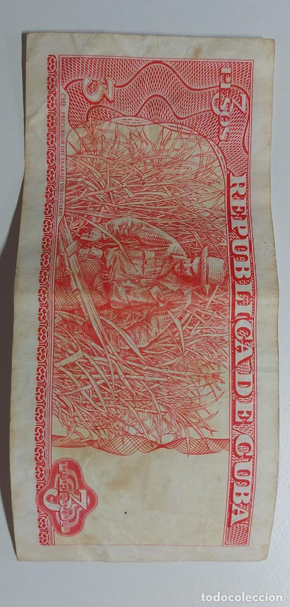 Billetes extranjeros: Billete 3 pesos de Ernesto Guevara - Foto 2