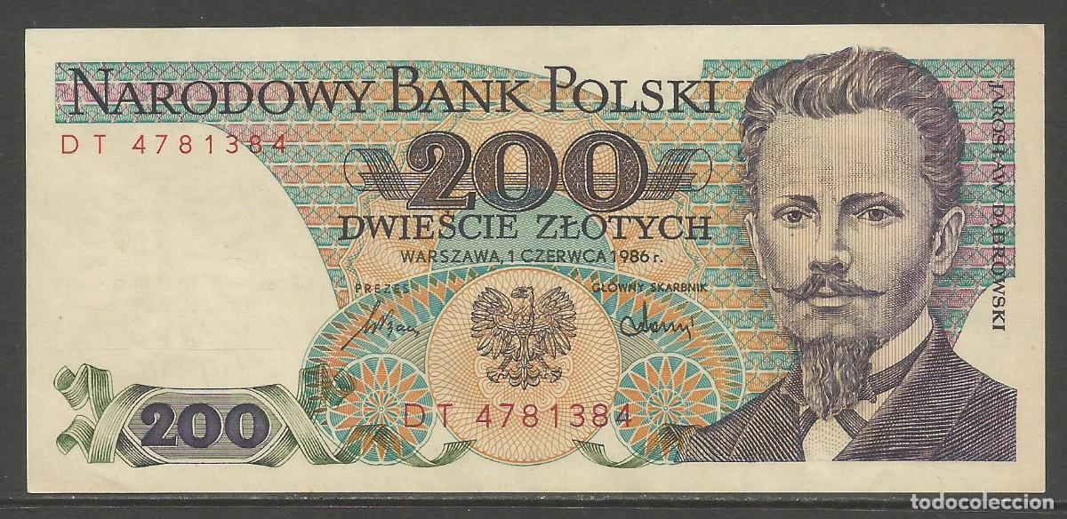 Billetes extranjeros: POLOLNIA - 200 ZLOTYCH 1986 - EBC, COMO SIN CIRCULAR -