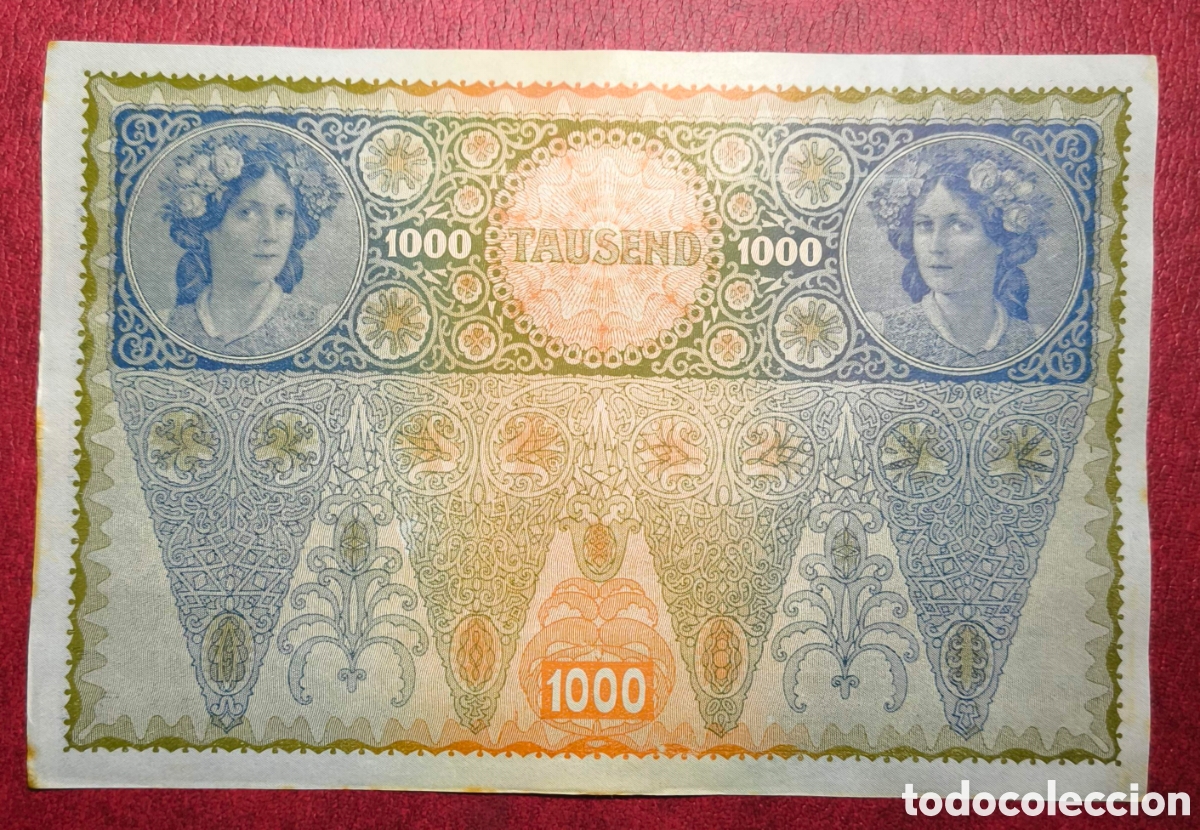Billetes extranjeros: Austria. 1902. 1000 coronas