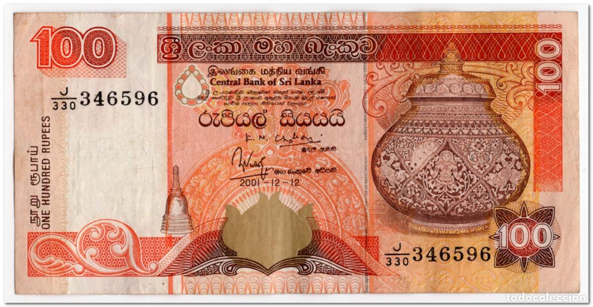 Billetes extranjeros: SRI LANKA,100 RUPEES,2001,P.111b,VF
