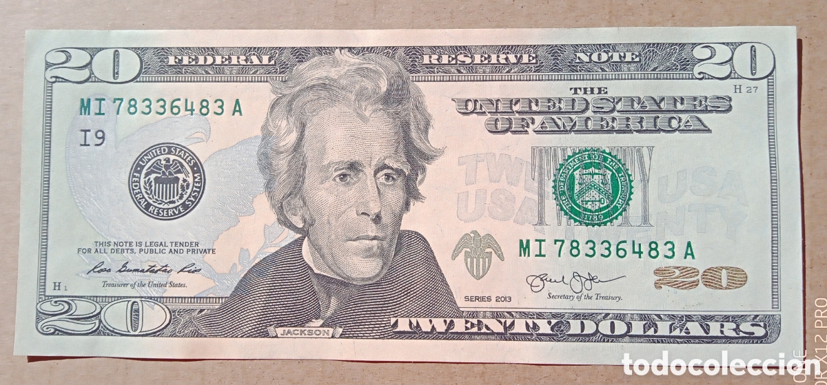 Billetes extranjeros: Estados Unidos - 20 Dolares 2013 - MI78336483A - SC-
