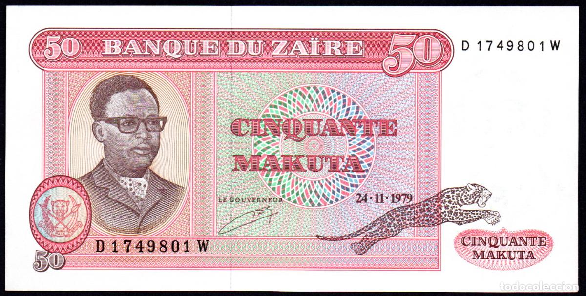 Billetes extranjeros: ZAIRE - 50 MAKUTA 1979 - Pick.17 - S/C