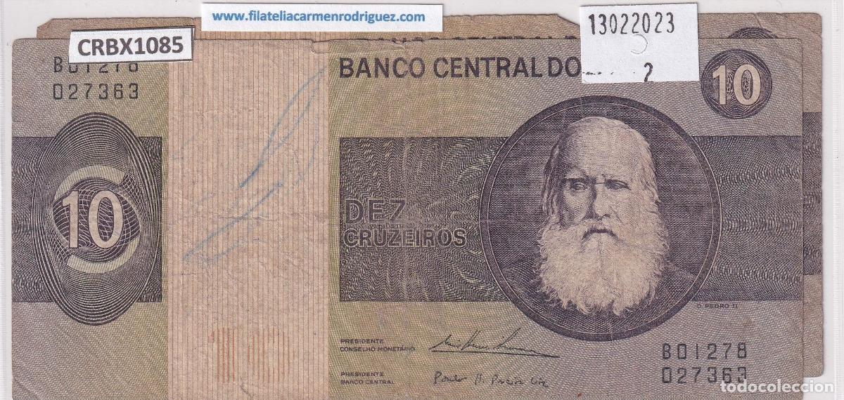 Billetes extranjeros: CRBX1085 BILLETE BRASIL 10 CRUZEIROS USADO