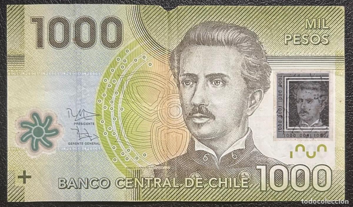 Billetes extranjeros: CRBX1397 BILLETE CHILE 1000 PESOS 2012 USADO