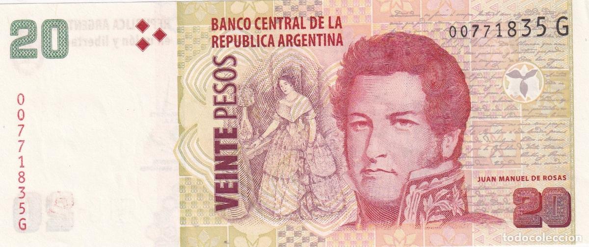 Billetes extranjeros: CRBX2466 BILLETE ARGENTINA 20 PESOS SERIE G EBC