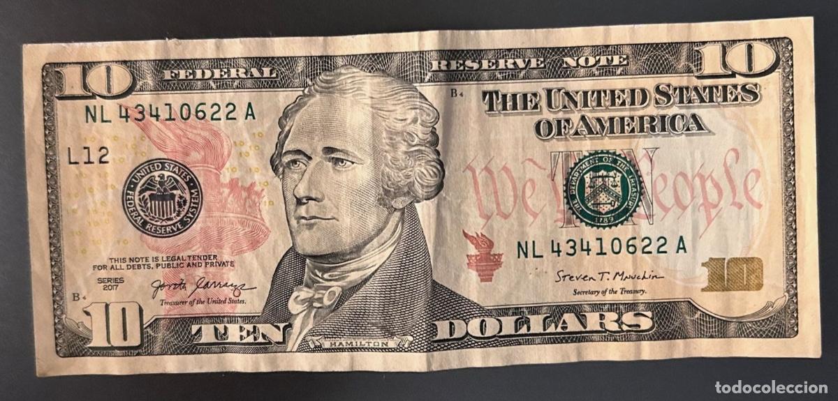 Billetes extranjeros: CRBX0206 BILLETE EEUU 10 DOLARES 2017 CIRCULADO 12
