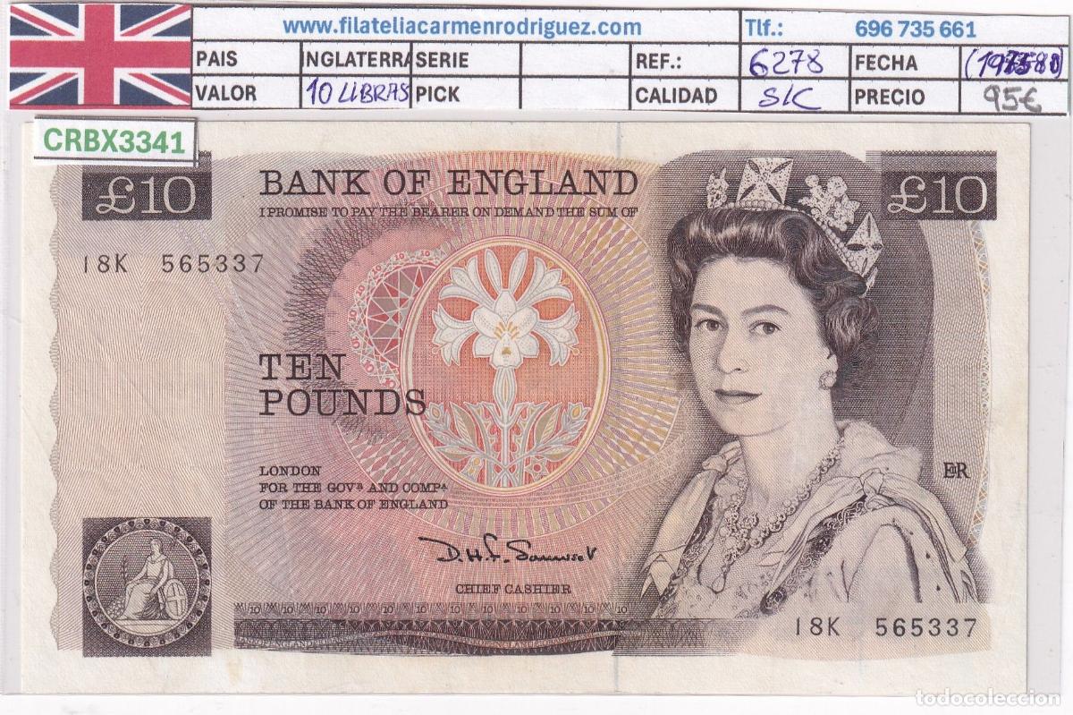 Billetes extranjeros: CRBX3341 BILLETE INGLATERRA 10 LIBRAS SIN CIRCULAR