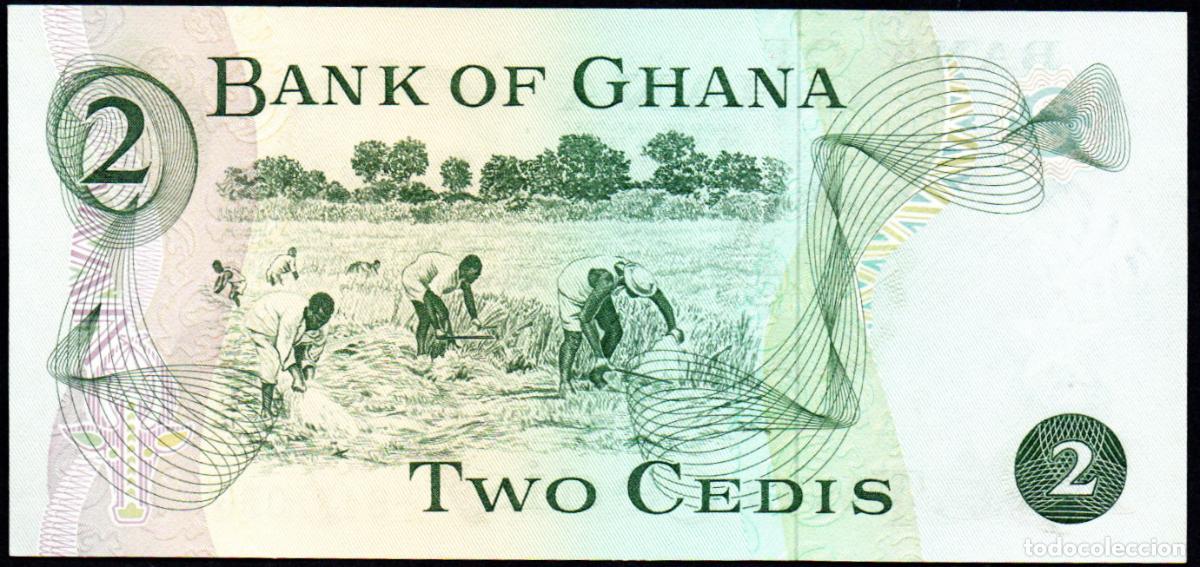 Billetes extranjeros: GHANA - 2 CEDIS 1977 - Pick.14 - S/C - Foto 2