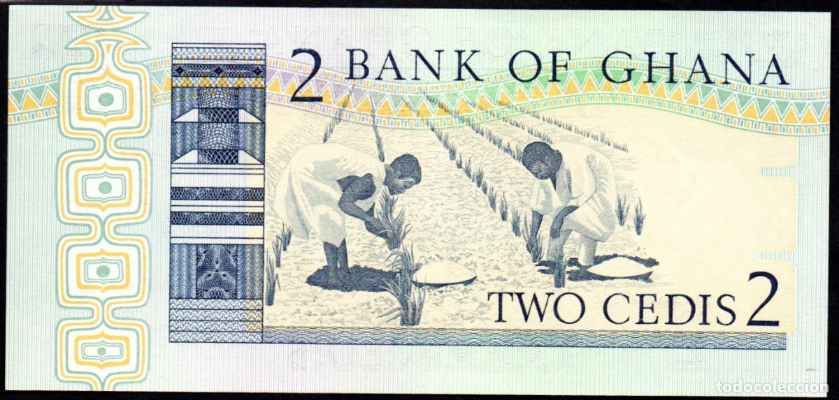 Billetes extranjeros: GHANA - 2 CEDIS 1982 - Pick.18 - S/C - Foto 2