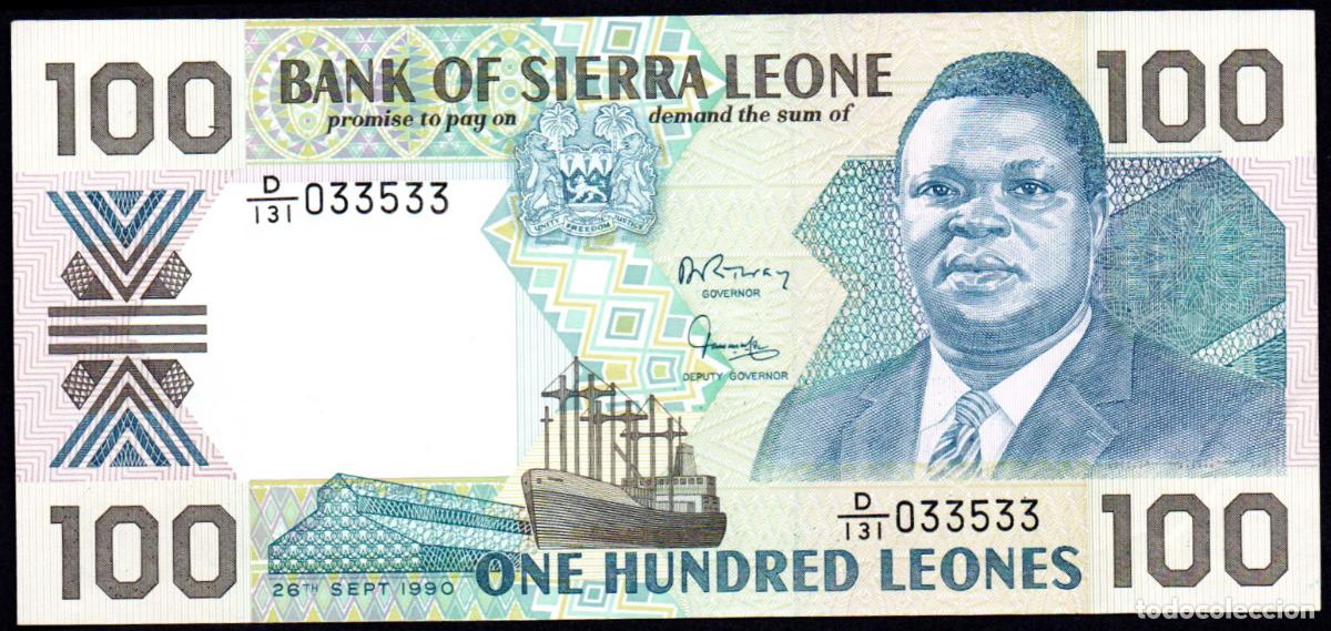 Billetes extranjeros: SIERRA LEONA - 100 LEONES 1990 - Pick.18 - S/C
