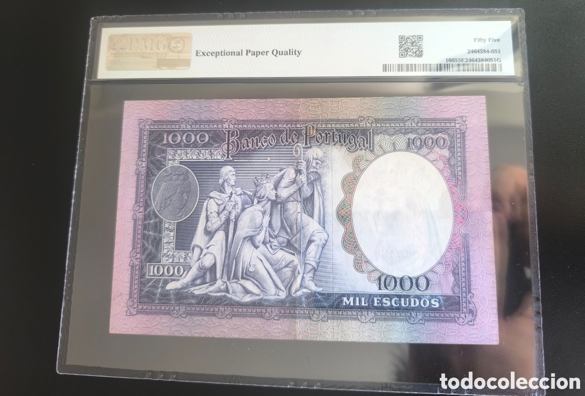 Billetes extranjeros: 1000 escudos 1961 PMG - Foto 2