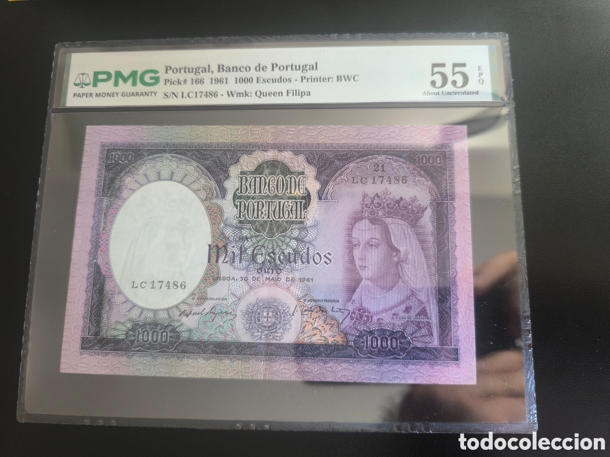 Billetes extranjeros: 1000 escudos 1961 PMG - Foto 1