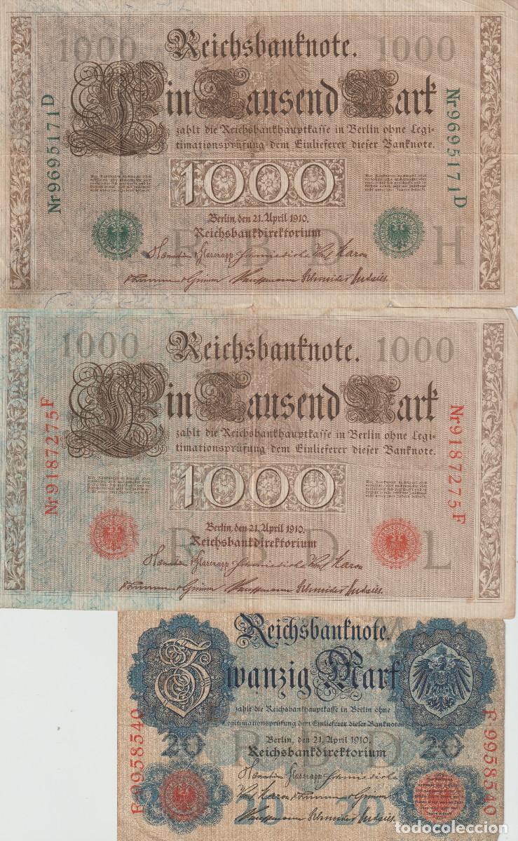 Billetes extranjeros: billetes de alemania 1910