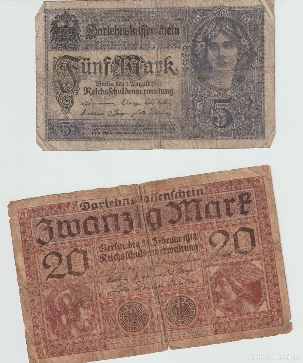 Billetes extranjeros: billetes de alemania 1917 y 18