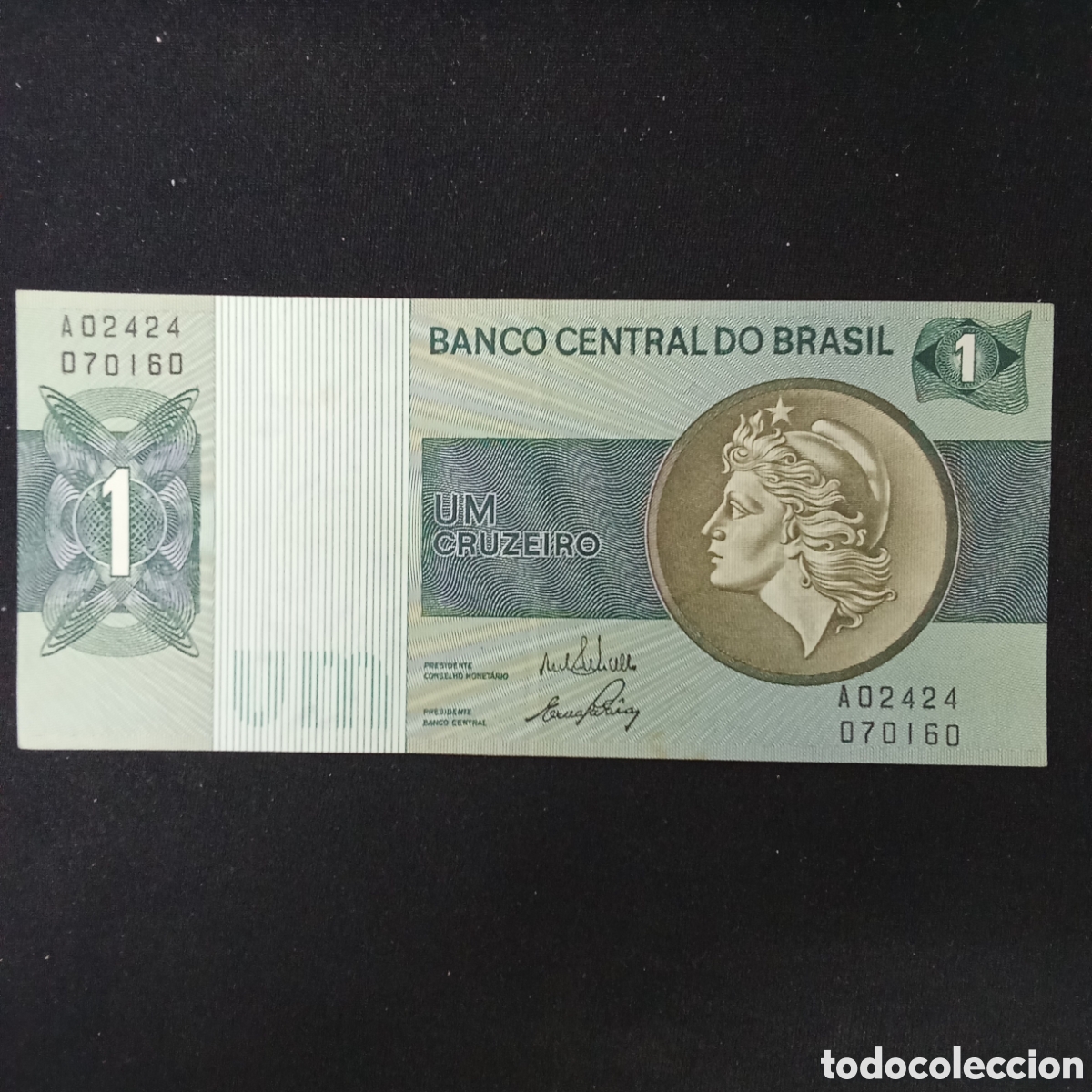Billetes extranjeros: Billete Brasil 1 cruzeiro