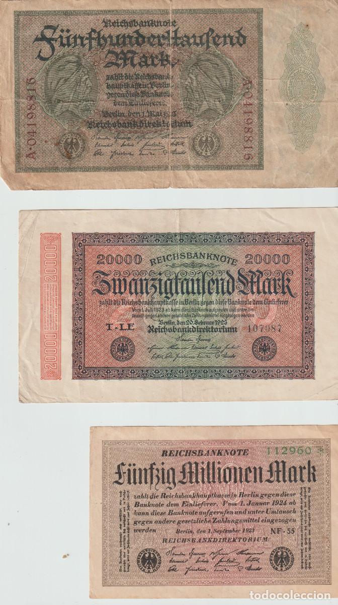 Billetes extranjeros: billetes de alemania 1923